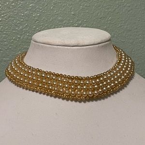 Vintage Miranda pearl-like Collar necklace